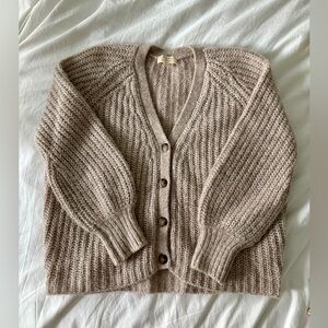 Sezane Basile Cardigan Light Beige M